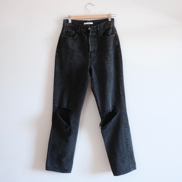 Distressed black dad jeans - Picture 2 of 5